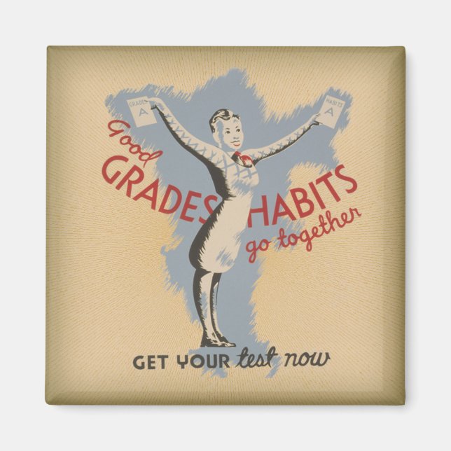 Imán WPA Good Grades & Habits se unen (Frente)