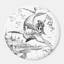 Imán WQ MAGNET 3" : Barco de cisnes voladores mágicos