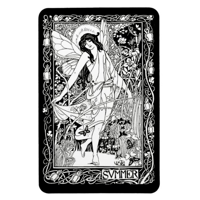 Imán WQ MAGNET: Hada Art Nouveau (Vertical)