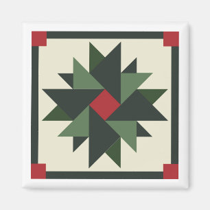 Imán Wreath Barn Quilt Magnet