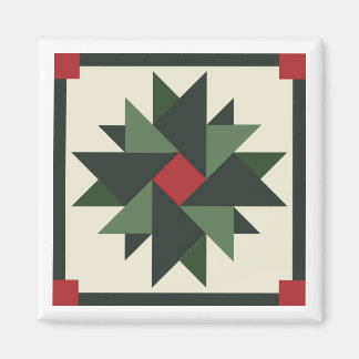 Imán Wreath Barn Quilt Magnet