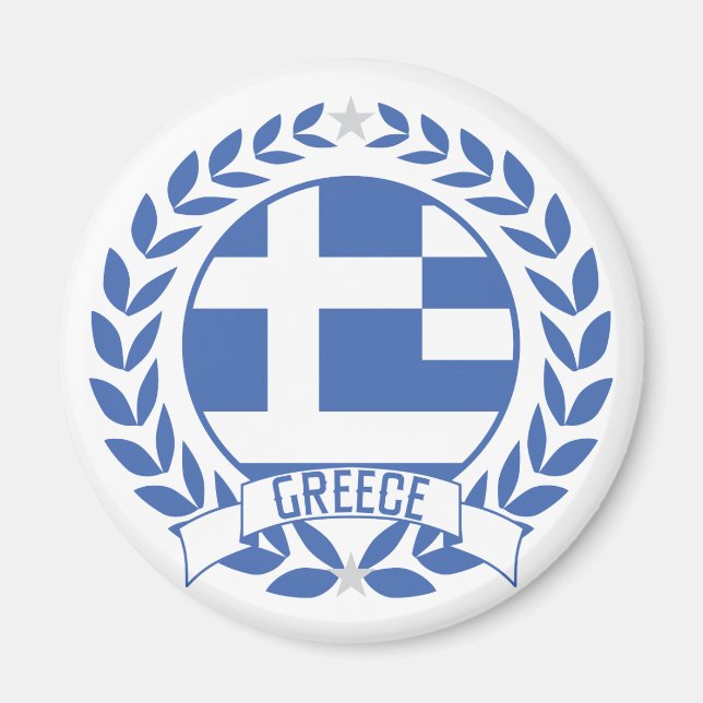 Imán Wreath de Grecia (Frente)