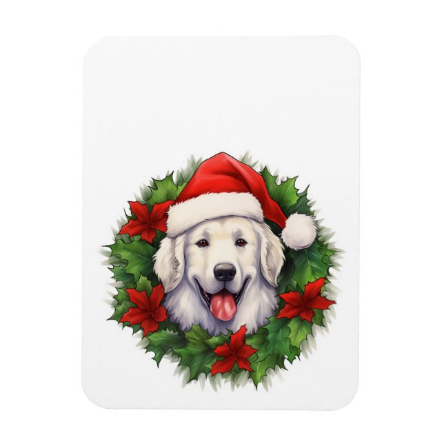 Imán Wreath de los Navidades de Kuvasz (Vertical)