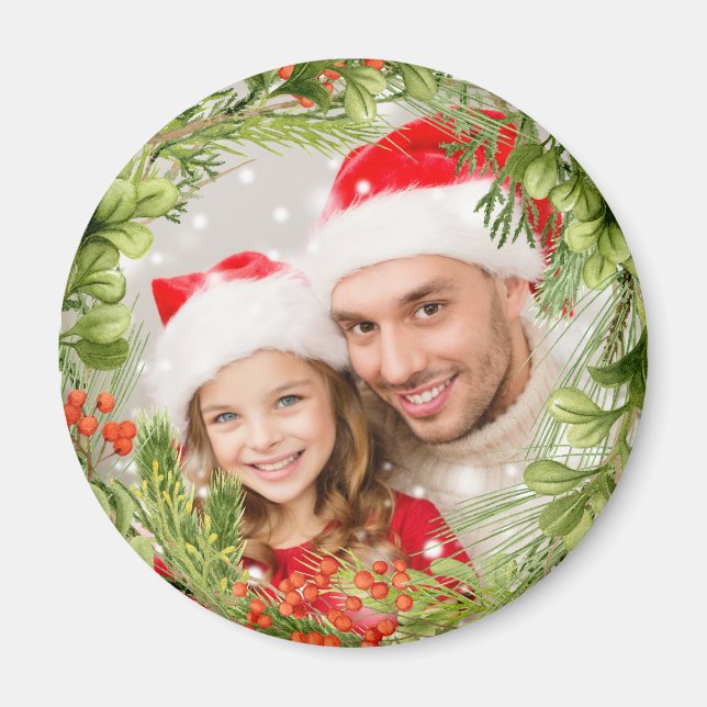 Imán Wreath, Navidades de fotografía Navidades de imane (Frente)