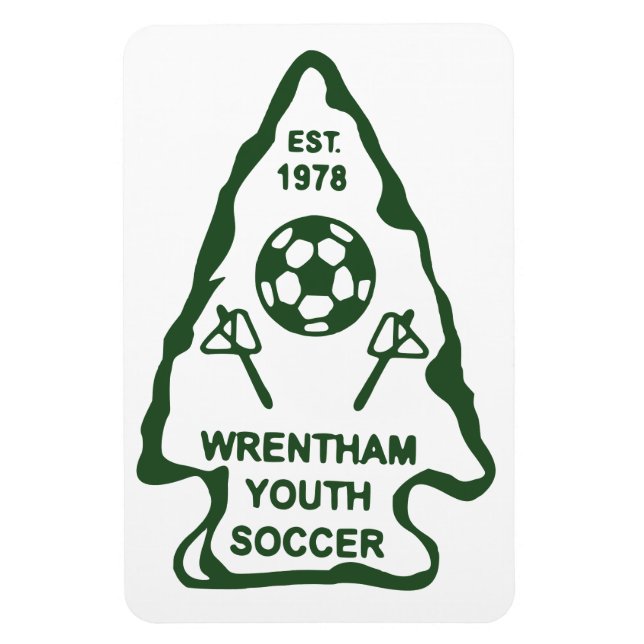 Imán Wrentham Youth Soccer Car Magnet (Vertical)