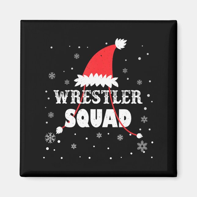Imán Wrestler Squad Christmas Wrestling Matching Xmas  (Frente)