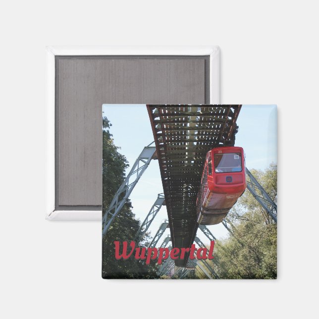Imán Wuppertal Flotante Train / Wuppertaler Schwebebahn (Anverso/Reverso)