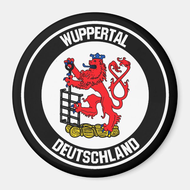 Imán Wuppertal Round Emblem (Frente)
