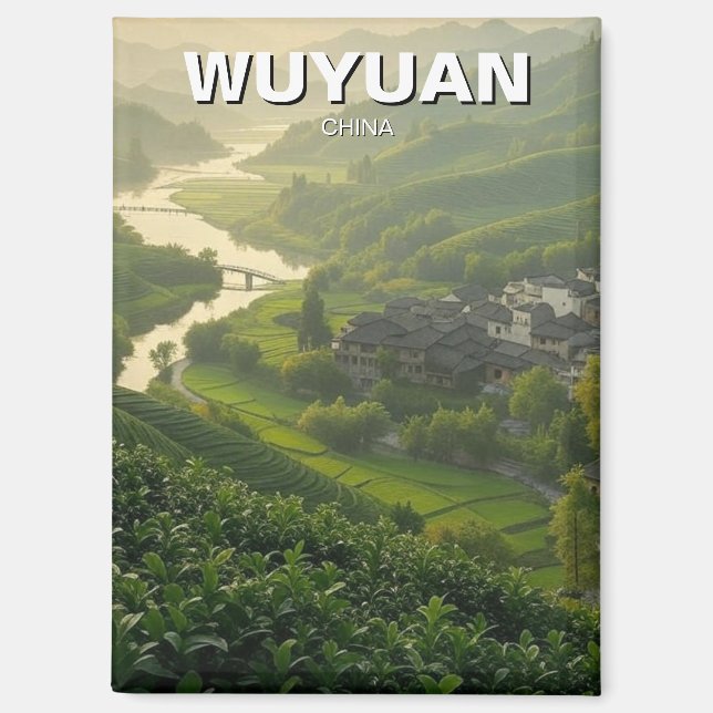 Imán Wuyuan Jiangxi china Travel (Anverso)