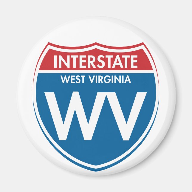 Imán WV de Virginia Occidental (Frente)