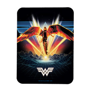 Imán WW84  Gráfica Retrowave Wonder Woman