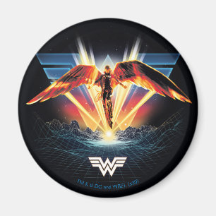 Imán WW84  Gráfica Retrowave Wonder Woman