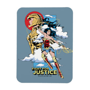 Imán WW84  Pelea Por La Justicia Mujer Maravilla Retro 