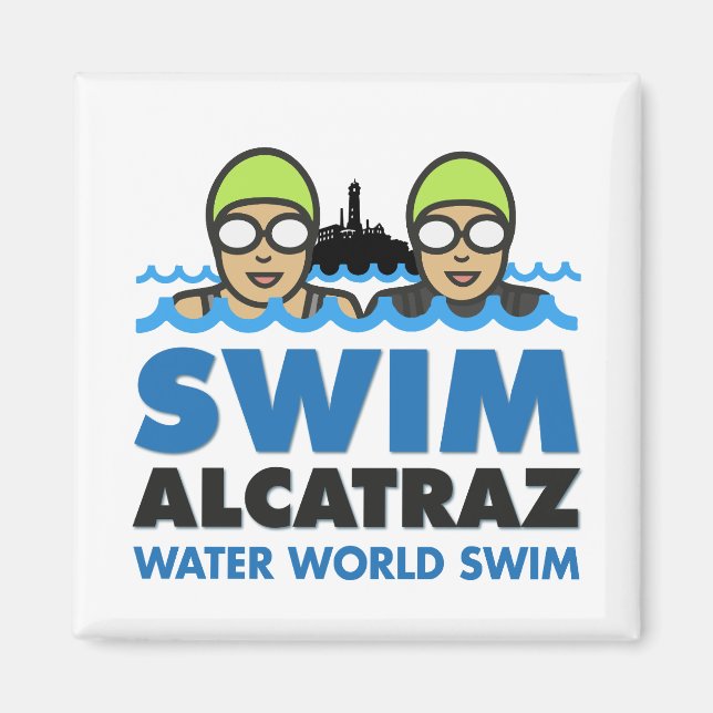Imán WWS Swim alcatraz magnet (Frente)