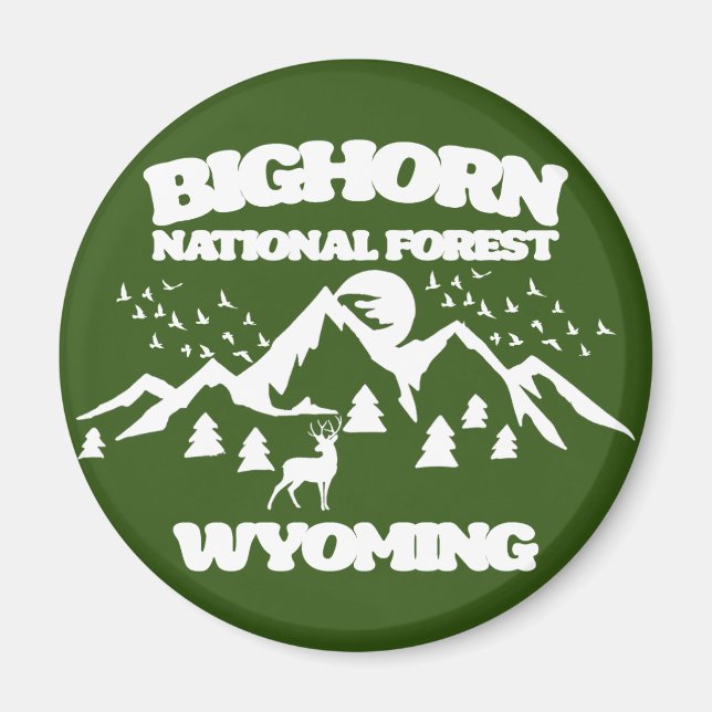 Imán Wyoming, Bosque Nacional Bighorn (Frente)