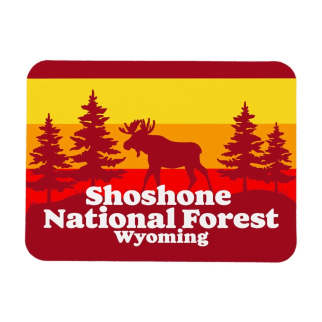 Imán Wyoming, Bosque Nacional Shoshone (Horizontal)