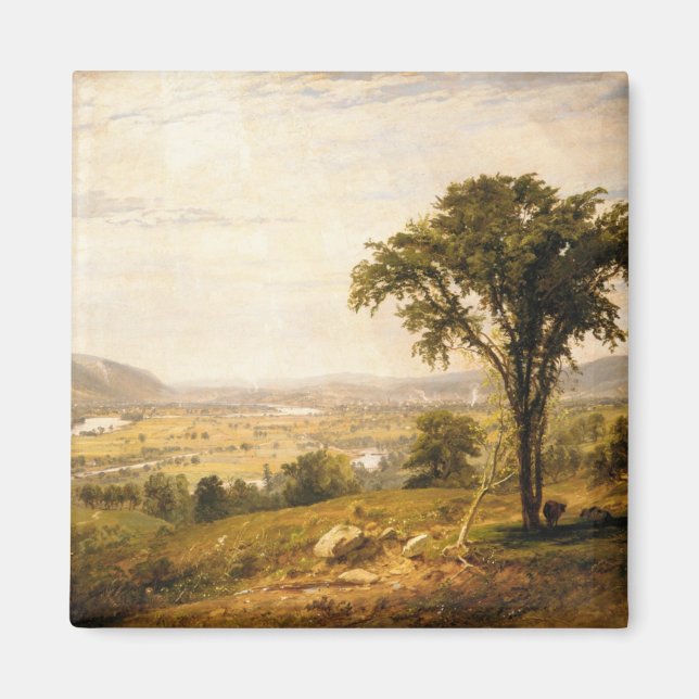 Imán Wyoming Valley, Pennsylvania (Paisaje de época) (Frente)