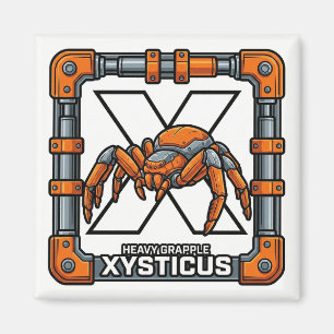 Imán X es para Xysticus (Araña Cangrejo) - ABC al estil