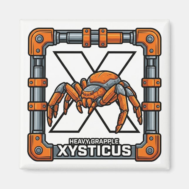Imán X is for Xysticus (Crab Spider) – GTA Style ABC  (Frente)