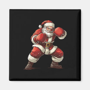 Imán Xmas de boxeo de Santa Boxeo Mma Muay Cristo
