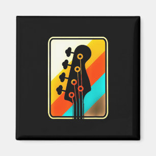 Imán Xmas Gift   Retro Vintage Guitar Player