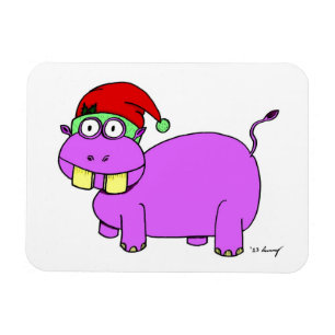 Imán Xmas Hippo Magnate Flexible
