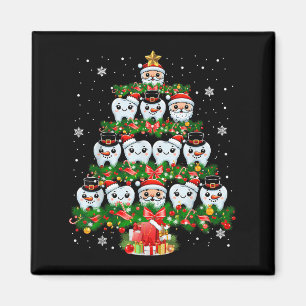 Imán Xmas Ilustra Dientes Médicos Dientes Dientes Dient