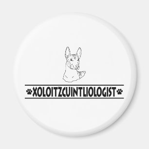 Imán Xoloitzcuintli chistoso