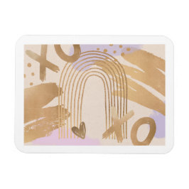 Imán XOXO Arcoiris Oro