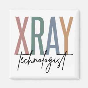Imán Xray Tech X-ray Technologist regalos multicolores