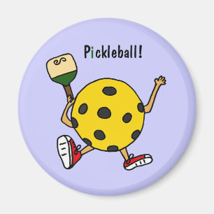 Imán XX carácter divertido de Pickleball