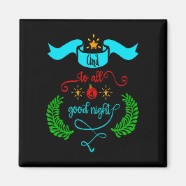 Imán Y A Todos Los Navidades De Buenas Noches, Tipograf