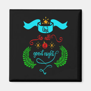 Imán Y A Todos Los Navidades De Buenas Noches, Tipograf