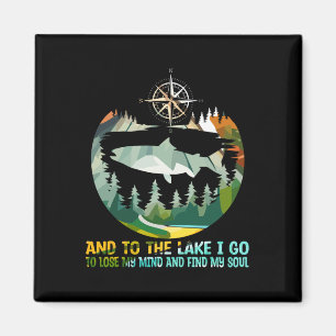 Imán Y al lago voy a perder la cabeza campamento pesca