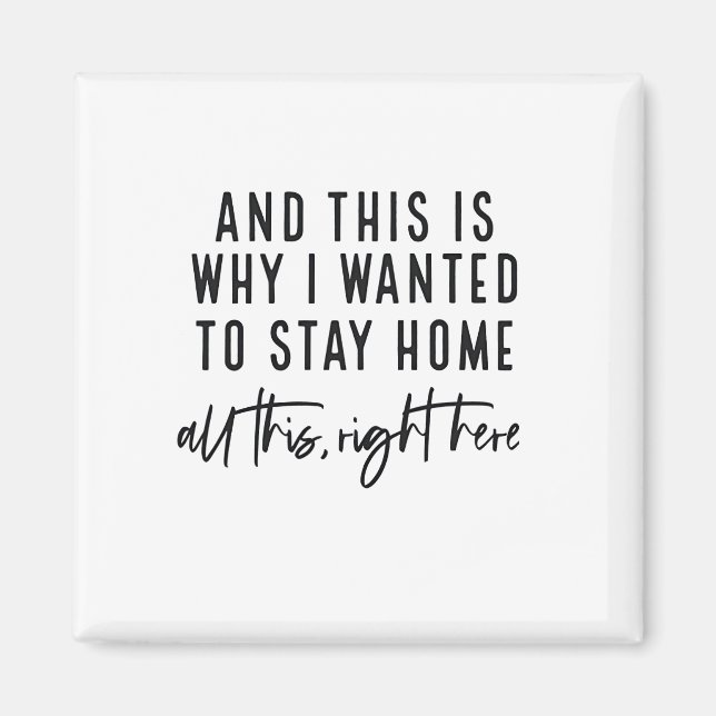 Imán Y por eso quería quedarme en casa (Frente)