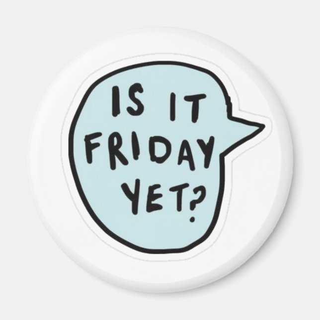 Imán "¿Ya Es Viernes?" (Frente)