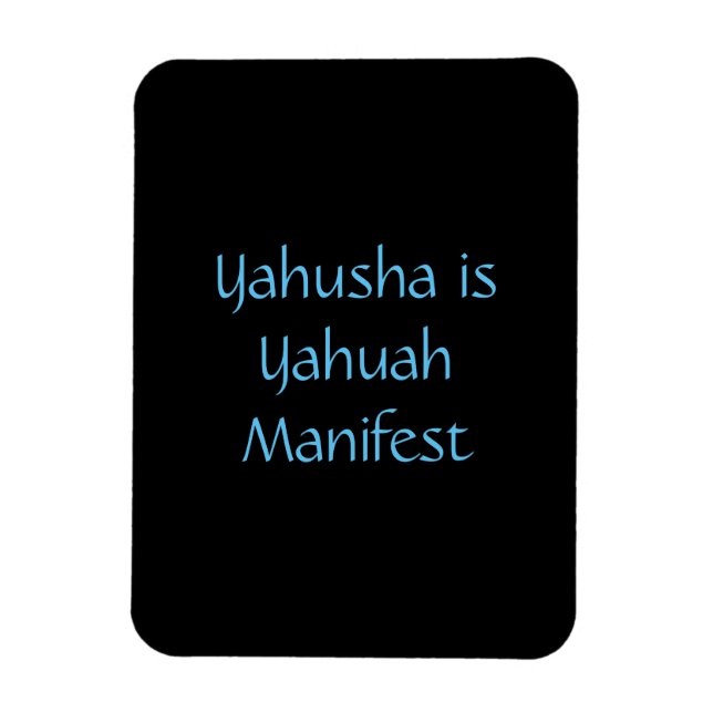 imán "Yahusha es Manifesta Yahuah" (Vertical)