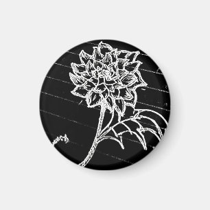 Imán yaie rosas negras flor goth emo   