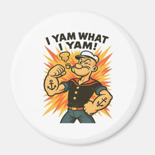 Imán Yam Lo Que Yam Popeye Personalizado Cita Clásica