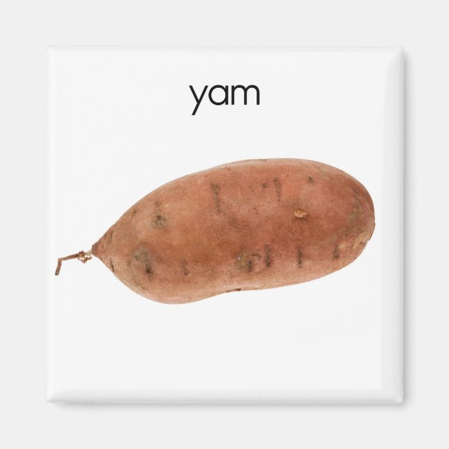 Imán Yam Refrigerator Magnet (Frente)