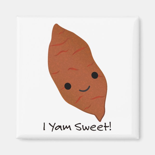 Imán Yam Sweet Cute kawaii Sweet Potato (Frente)