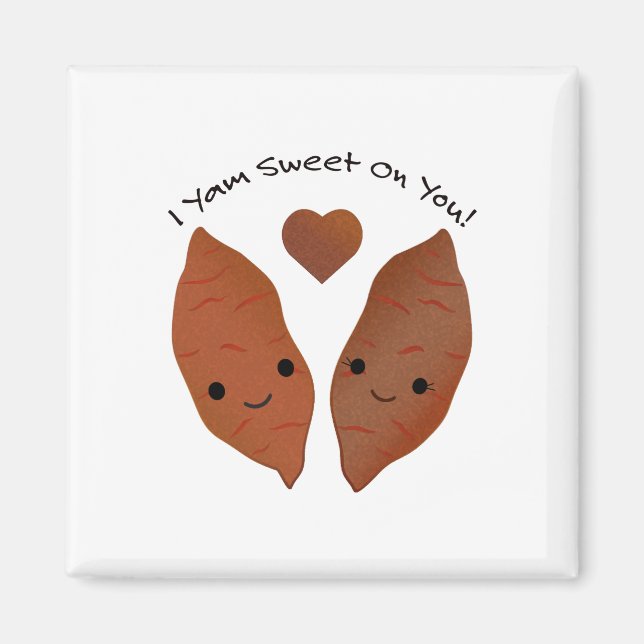 Imán Yam Sweet Cute Sweet Potato (Frente)