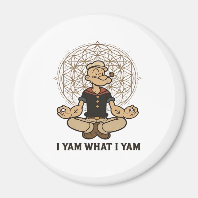 Imán Yam What I Yam Meme Cita (Frente)
