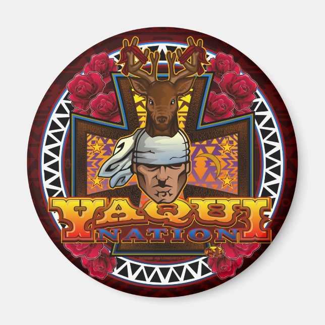 Imán Yaqui Nation Deer Dancer Magnet 2 (Frente)