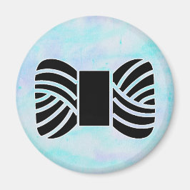 Imán Yarn Skein sobre la textura acuarela ・ Artesanías