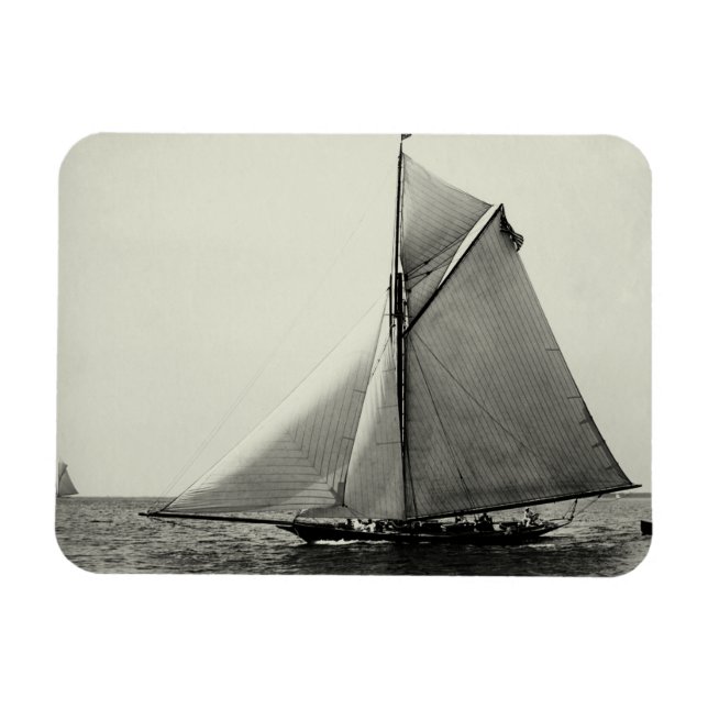 Imán Yate americano en el mar en 1891 (Horizontal)
