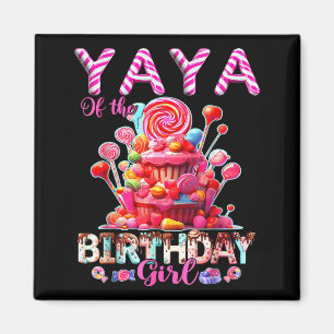 Imán Yaya de la niña de cumpleaños dulce caramelo a jue
