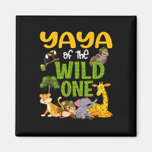 Imán Yaya De La Selva Salvaje De Safari De Cumpleaños D