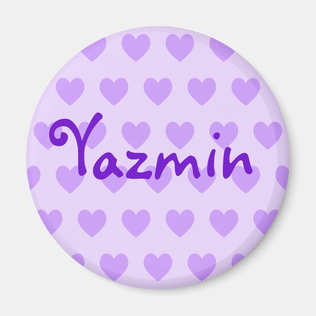 Imán Yazmin en morado (Frente)