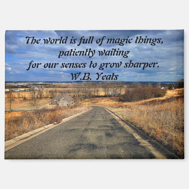 Imán Yeats Cita Magnet (Anverso)